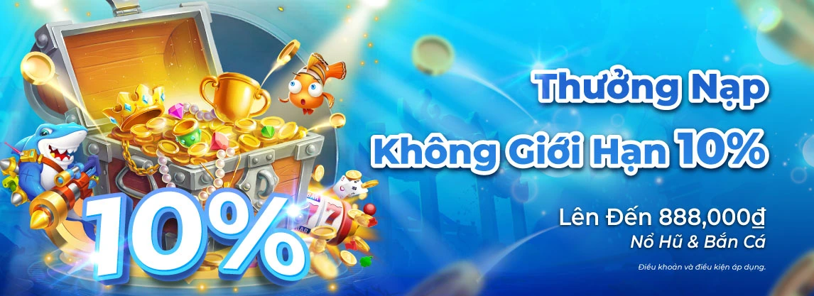 Chi tiết khuyến mãi hoàn tiền 10% khi nạp tiền vào nổ hũ nhà cái vmax