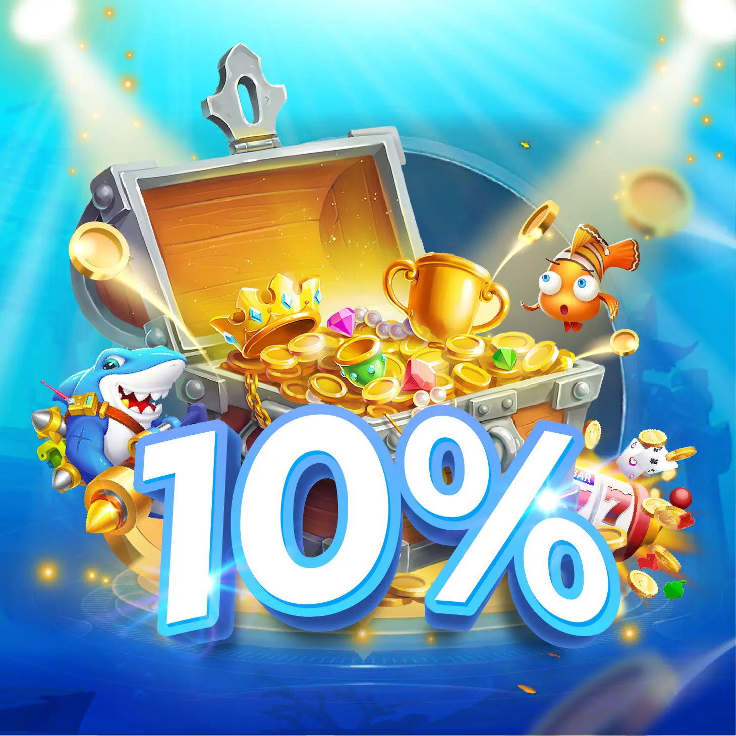 Nhận ưu đãi nạp lại 10% cho Nổ Hũ mỗi lần nạp tiền vào nhà cái vmax