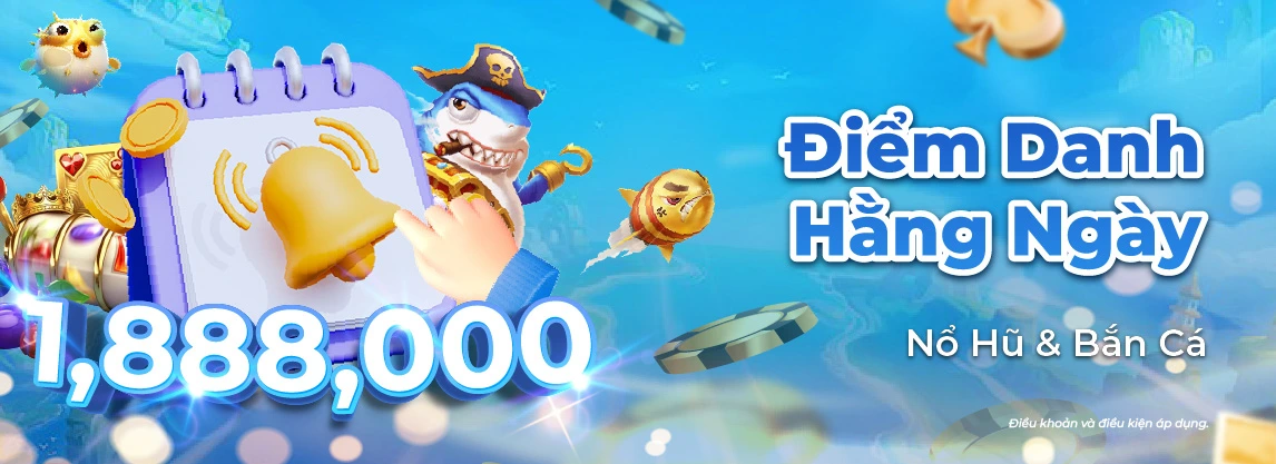 Thưởng đăng nhập 1.888K – đăng nhập vmax và nhận ngay